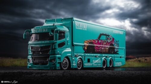 MITSUBISHI FUSO SUPER GREAT TRANSPORT LBWK - GREEN