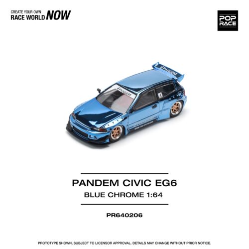 PANDEM CIVIC EG6 BLUE CHROME